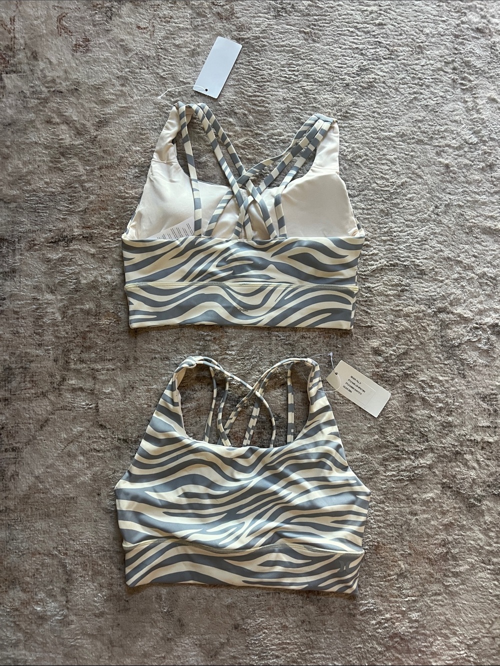 Hurley Sports Bra - Blue & White